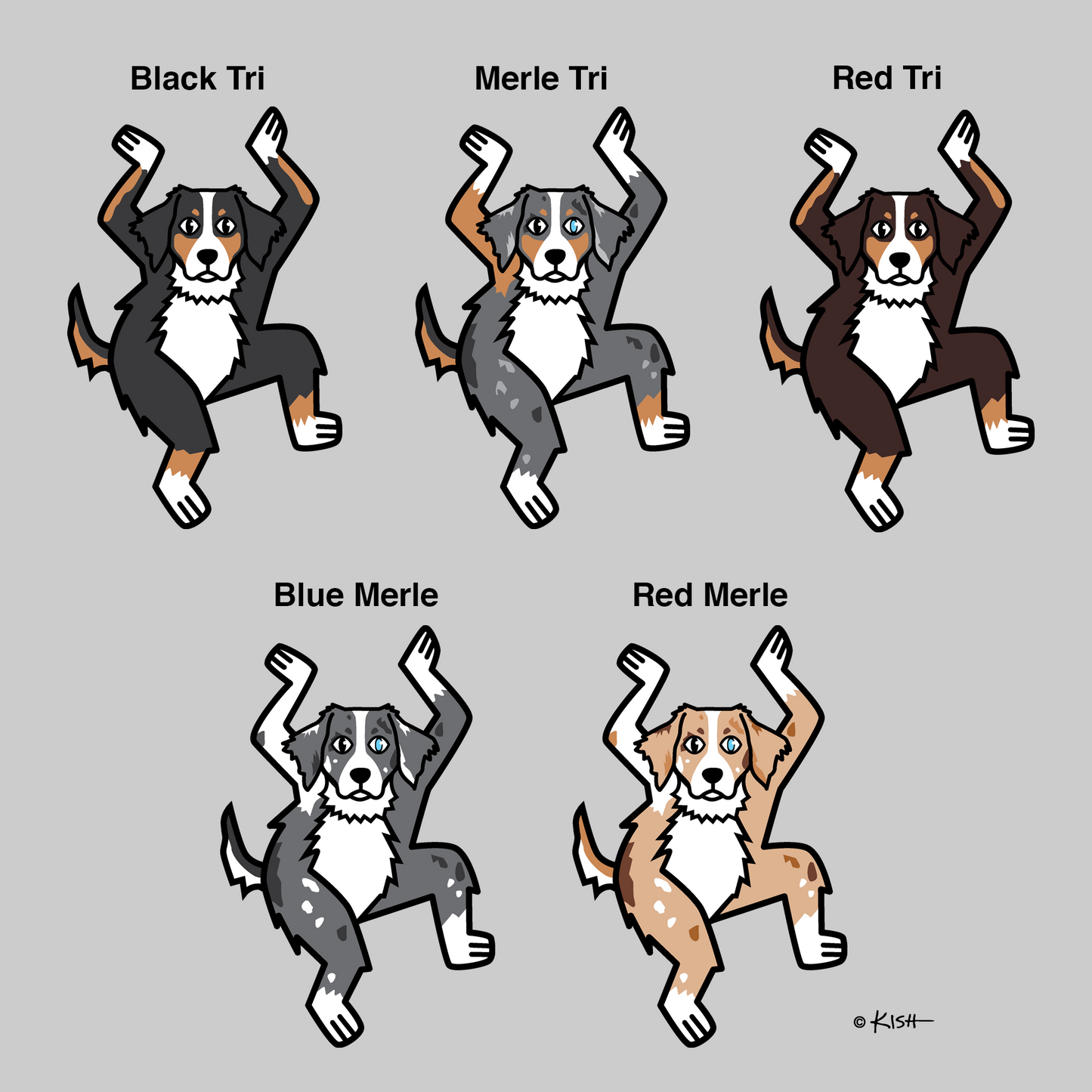 HAPPY š TOTE (Merle Tricolor)