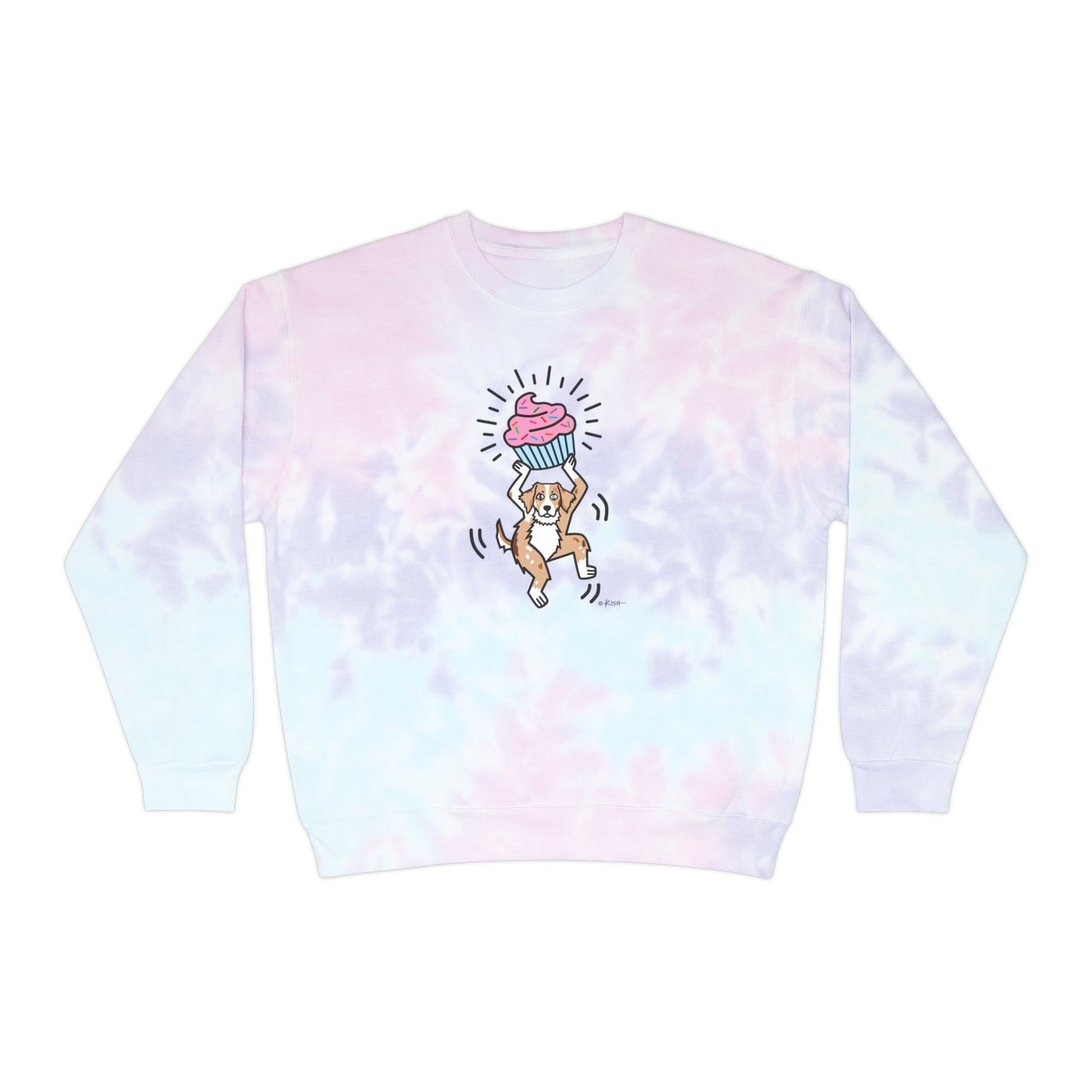 TIE-DYE 🧁 CUPCAKE Sweatshirt (5 Aussie Colors!)