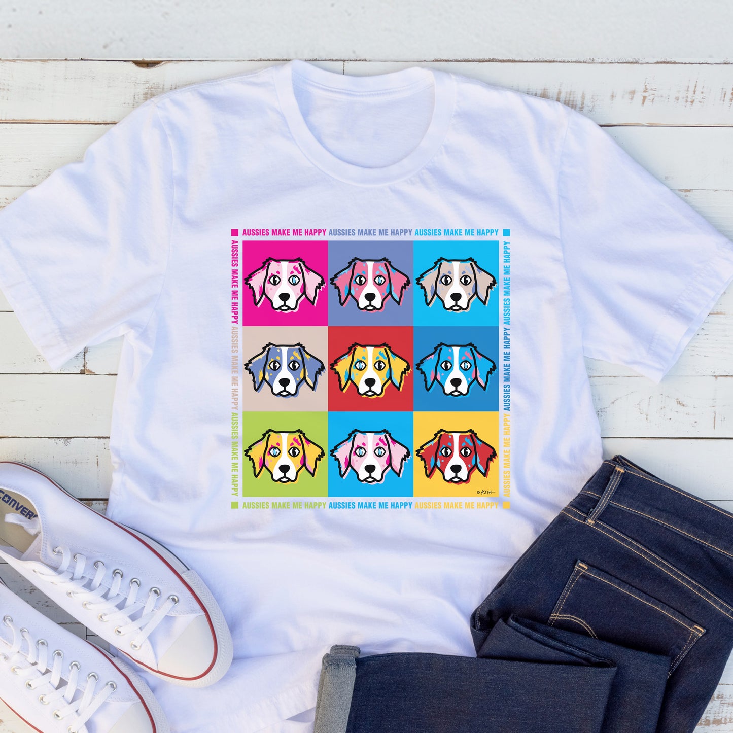 AUSSIE POP ART TEE (Merle)