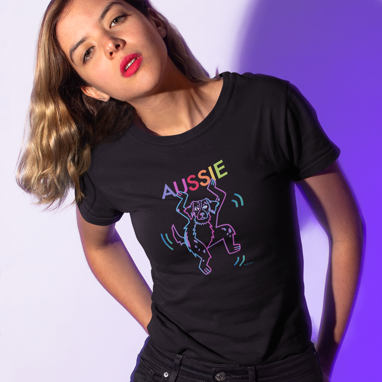 AUSSIE COLOR POP TEE (Merle)
