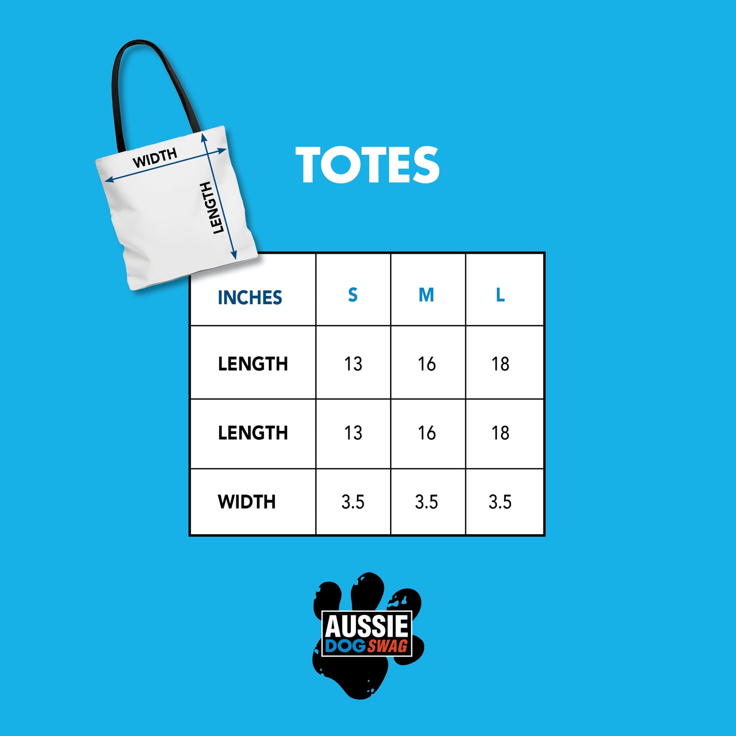 GRAPHIC ❤️ TOTE (Blue Merle)