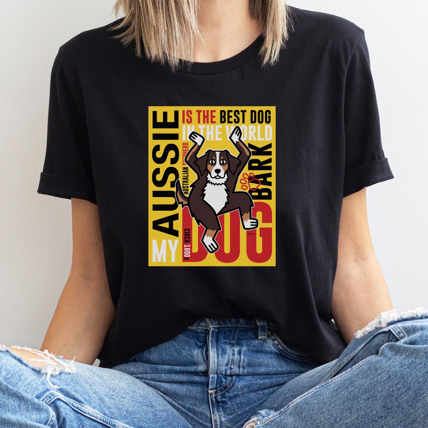 BEST DOG ⭐️ POSTER TEE (5 Aussie Colors)