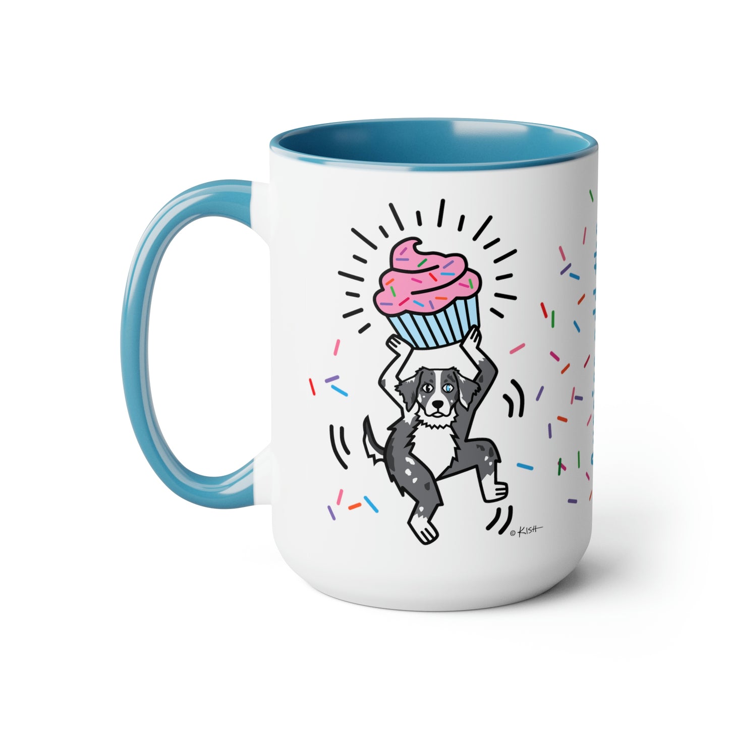 AUSSIE CUPCAKE MUG (Blue Merle)