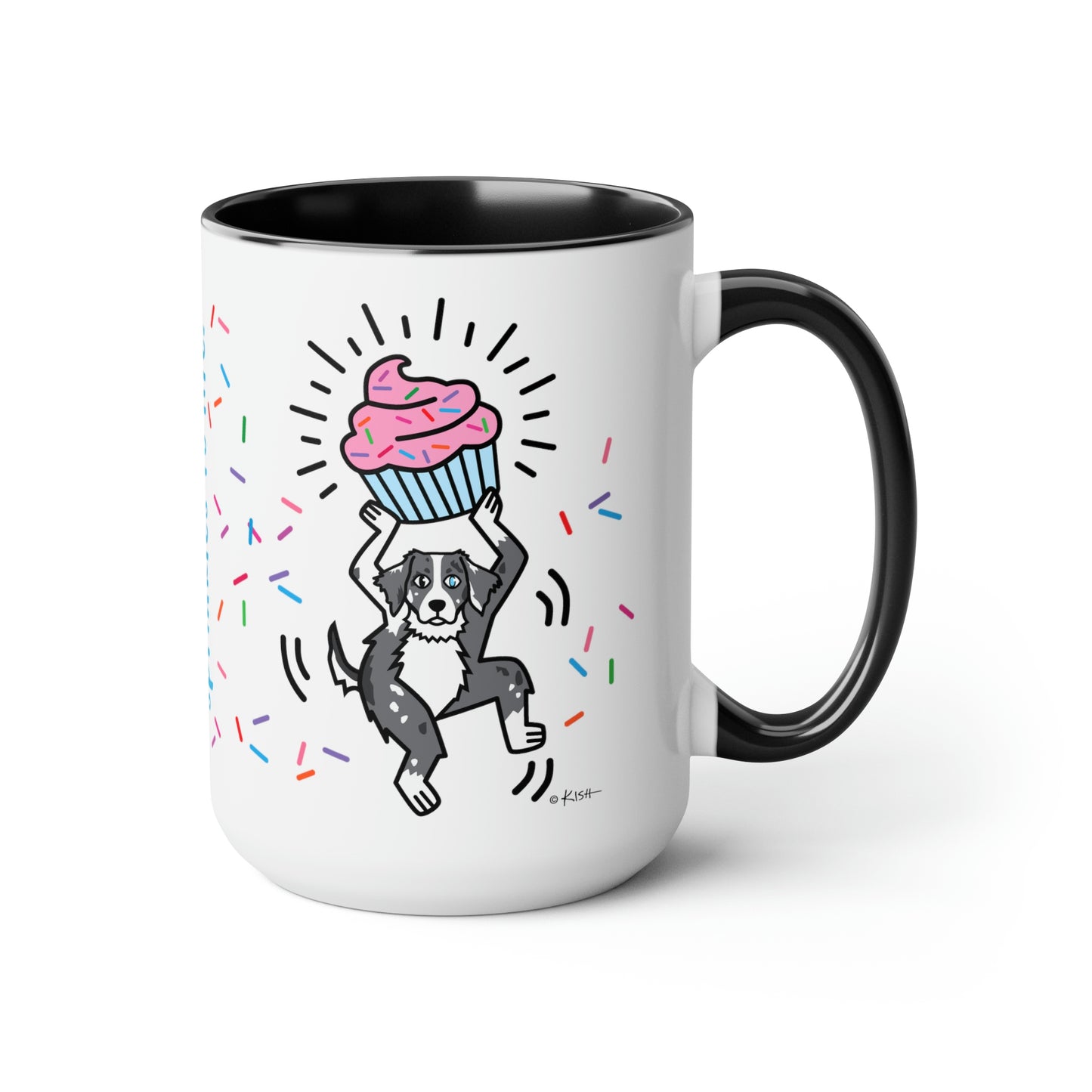 AUSSIE CUPCAKE MUG (Blue Merle)