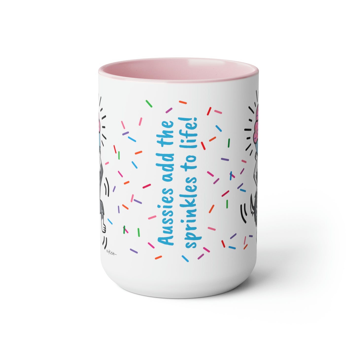AUSSIE CUPCAKE MUG (Blue Merle)