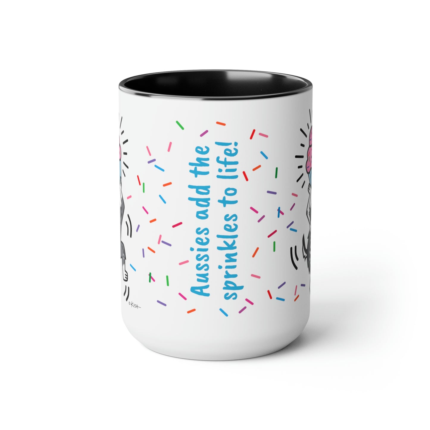 AUSSIE CUPCAKE MUG (Blue Merle)