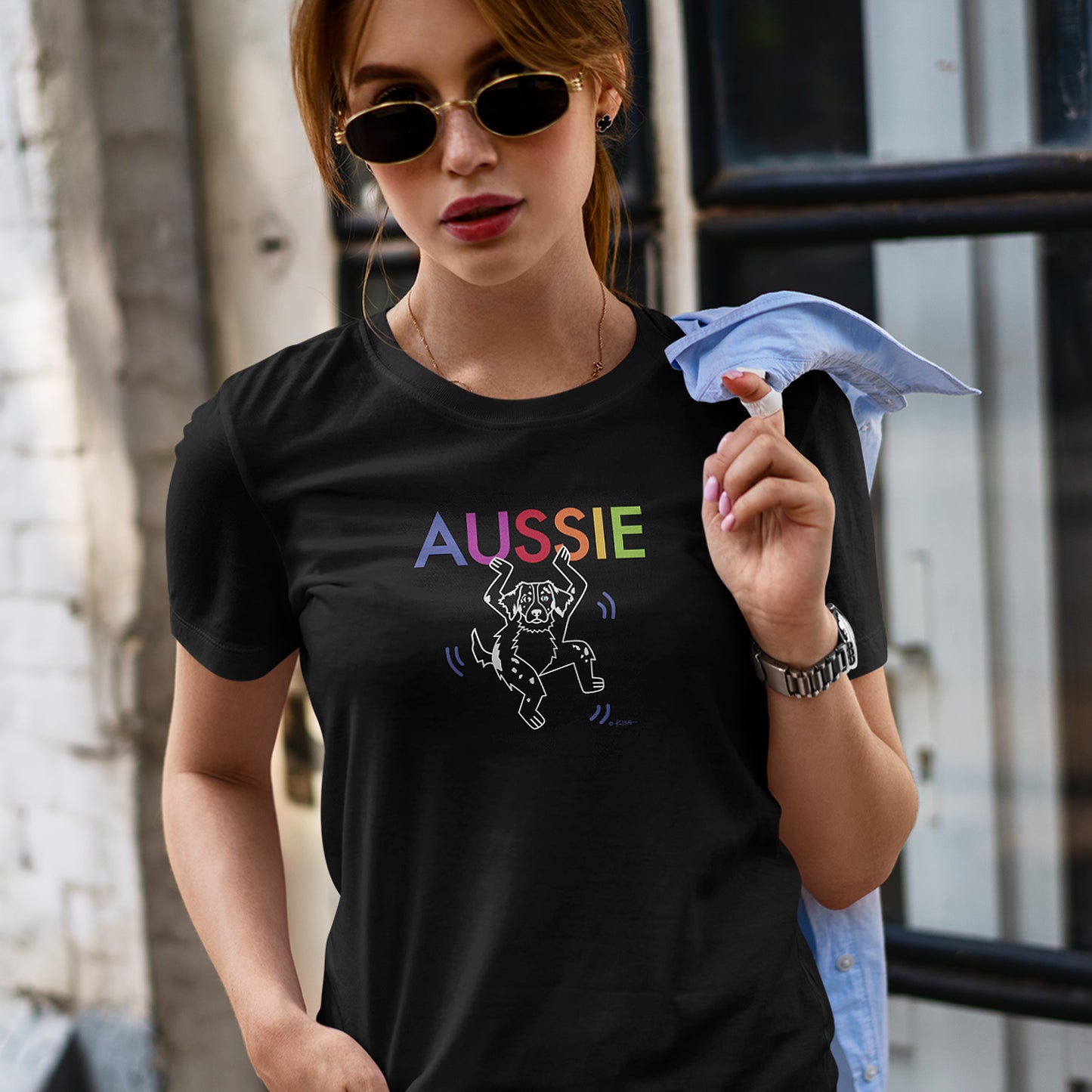 AUSSIE CHALK ART TEE (Merle)
