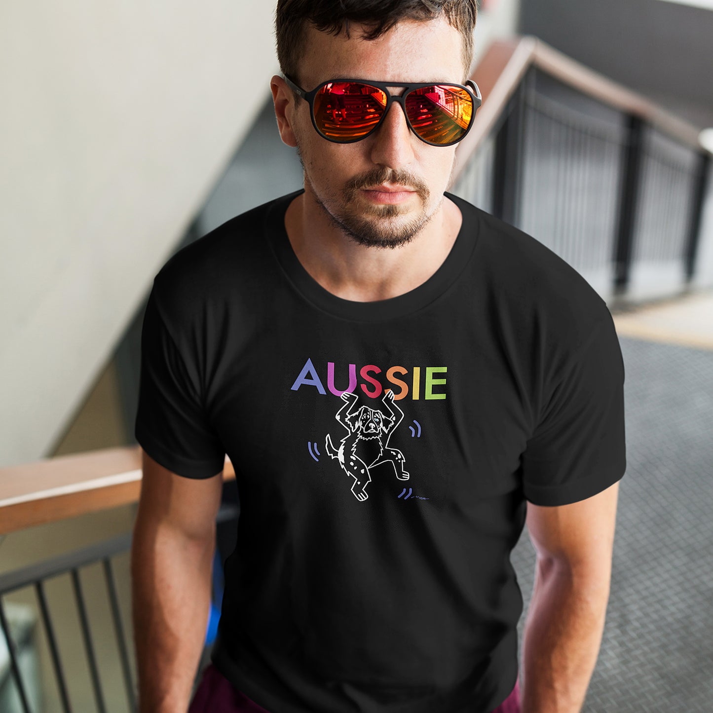 AUSSIE CHALK ART TEE (Merle)