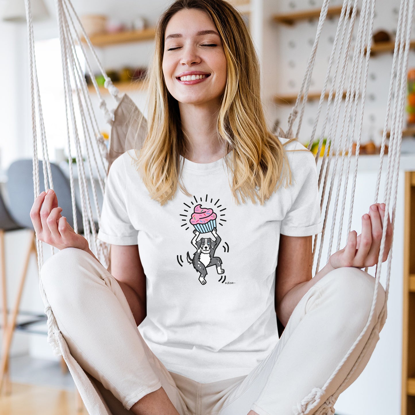 AUSSIE š§ CUPCAKE TEE (Blue Merle)