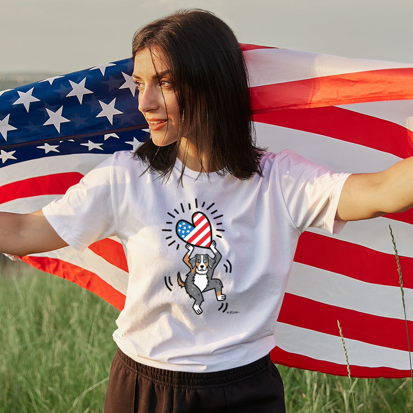 AUSSIE USA 🇺🇸 ❤️ TEE (5 Aussie Colors)