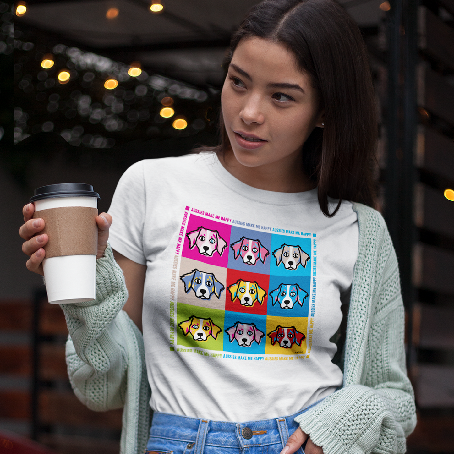 AUSSIE POP ART TEE (Merle)