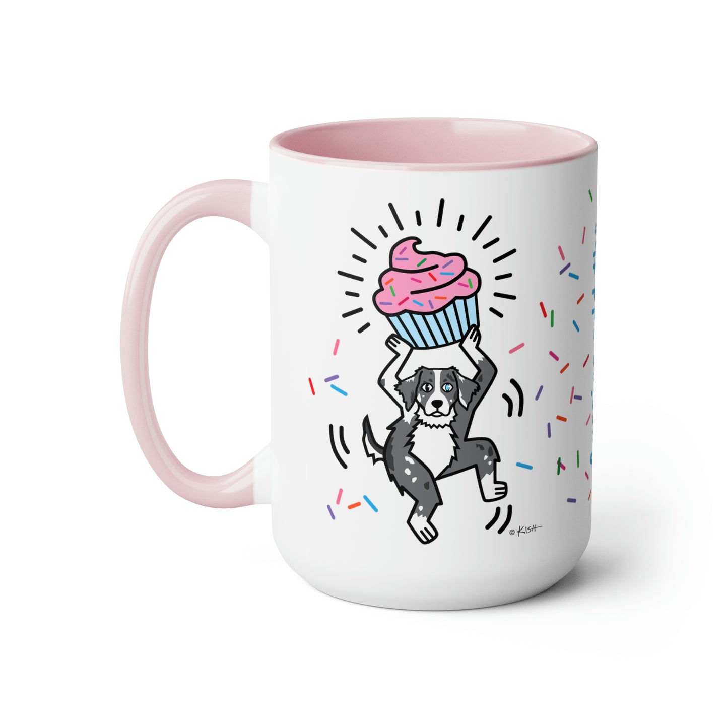 AUSSIE CUPCAKE MUG (Blue Merle)