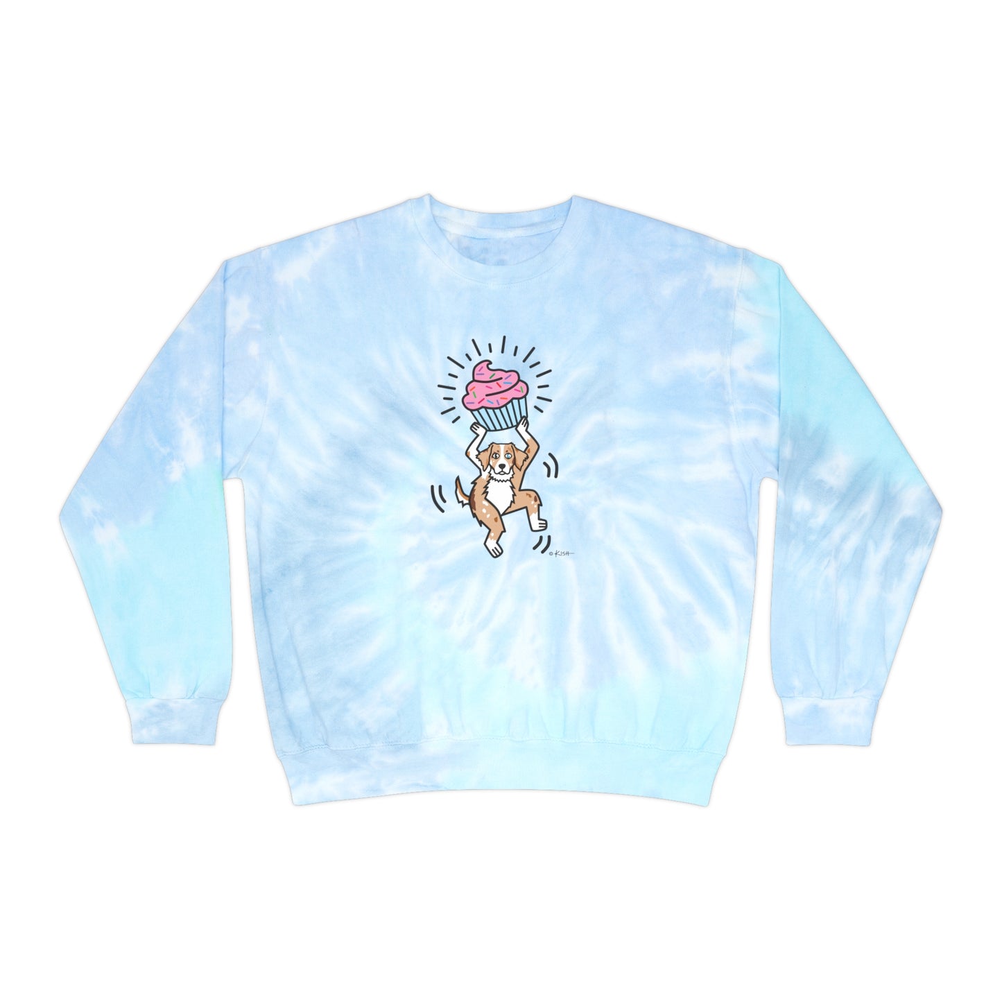 TIE-DYE 🧁 CUPCAKE Sweatshirt (5 Aussie Colors!)