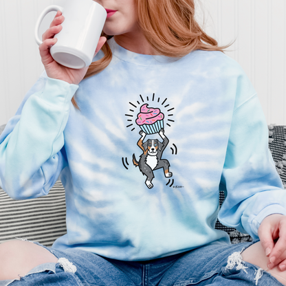 TIE-DYE 🧁 CUPCAKE Sweatshirt (5 Aussie Colors!)