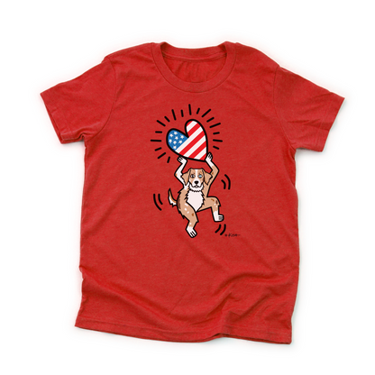 KID'S 🇺🇸 ❤️ USA TEE (5 Aussie Colors!)