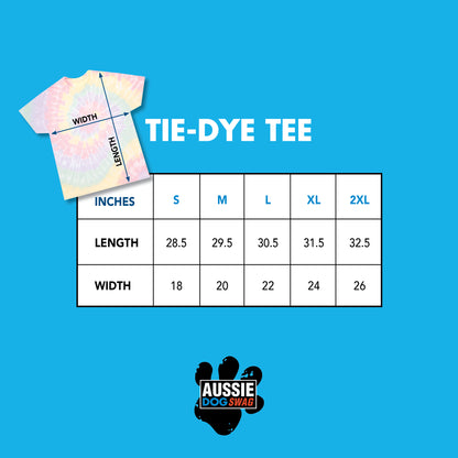 AUSSIE TIE-DYE TEE (Merle)